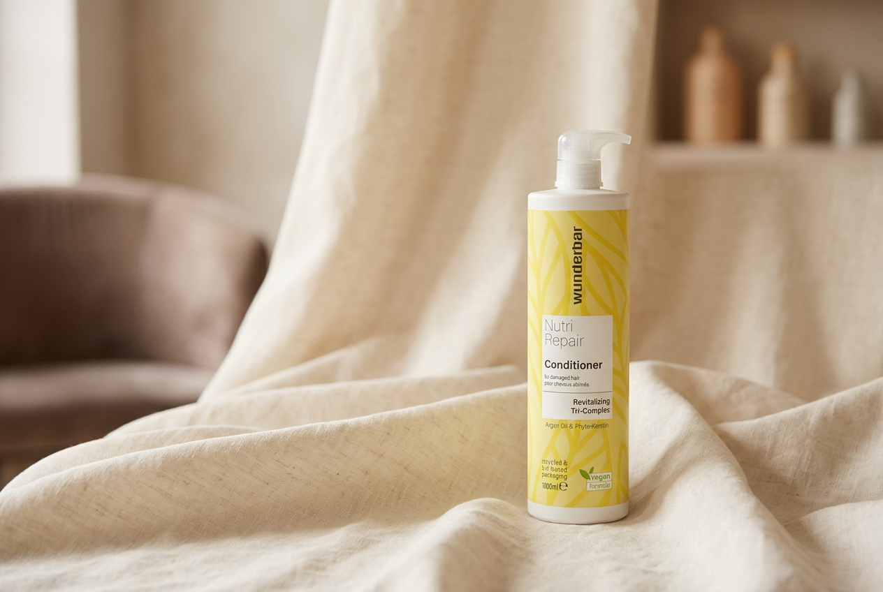 Wunderbar Nutri Repair conditioner op warm ivoorkleurig linnen